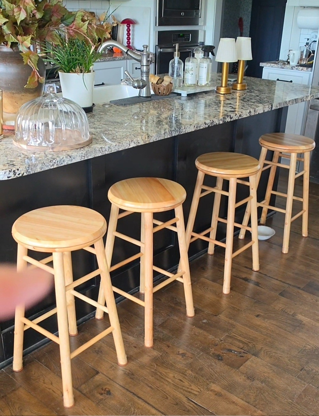 I changed out our kitchen barstools and I'm adding cushions to them. Definitely gave up more floor space .Wood barstoolsKitchen islandCottage vibes 

#LTKHome #LTKOver40 #LTKstorytime