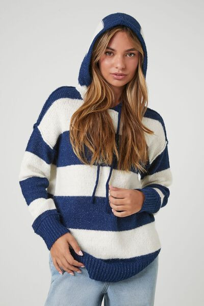 Striped Hooded Sweater | Forever 21 (US)