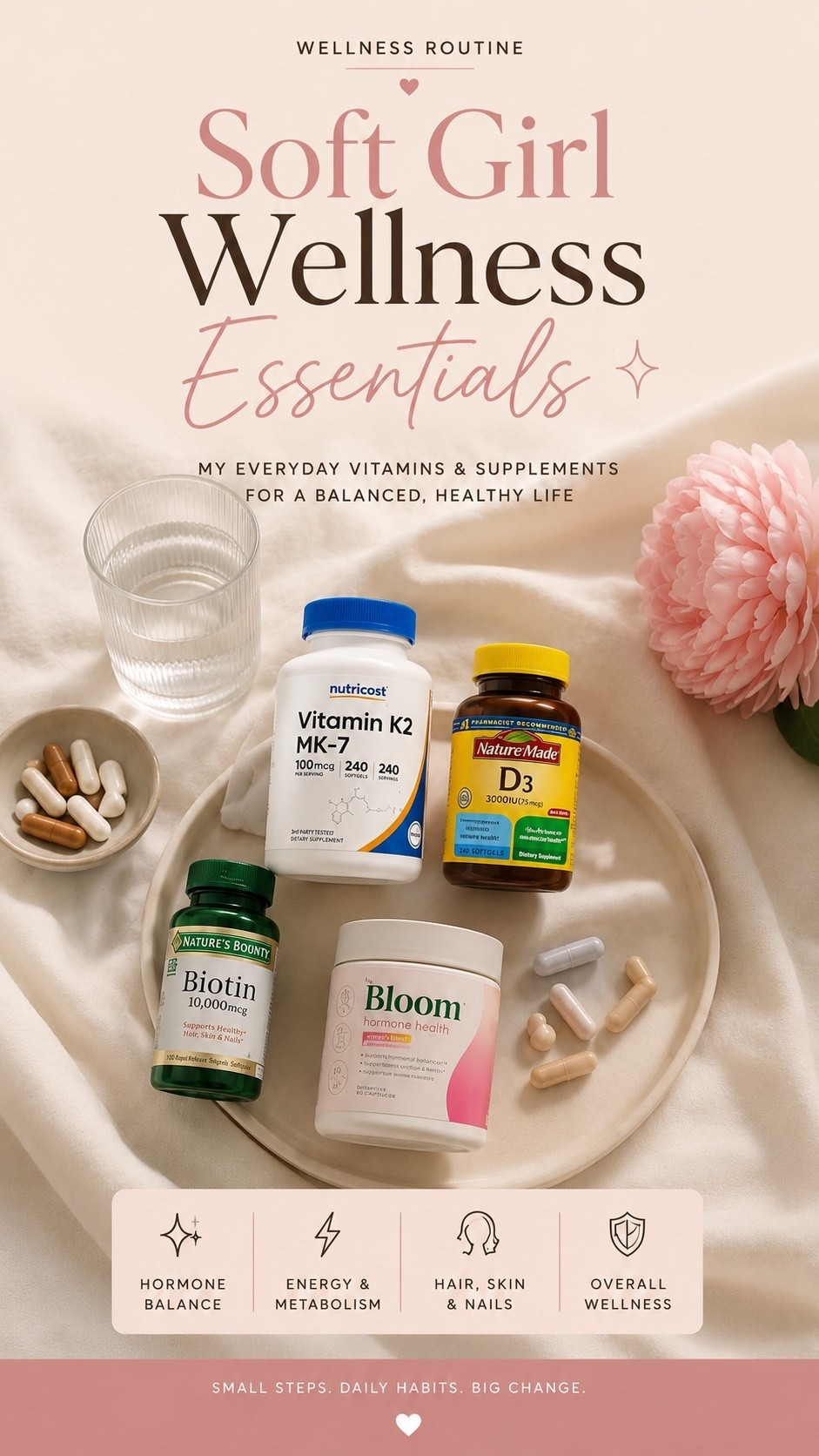 Daily Wellness Favorites 🤍
The vitamins and wellness products currently part of my daily routine,
 from hormone support to energy, beauty, and overall health essentials.

#LTKselfcare #LTKdayinmylife #LTKfitnessgoals