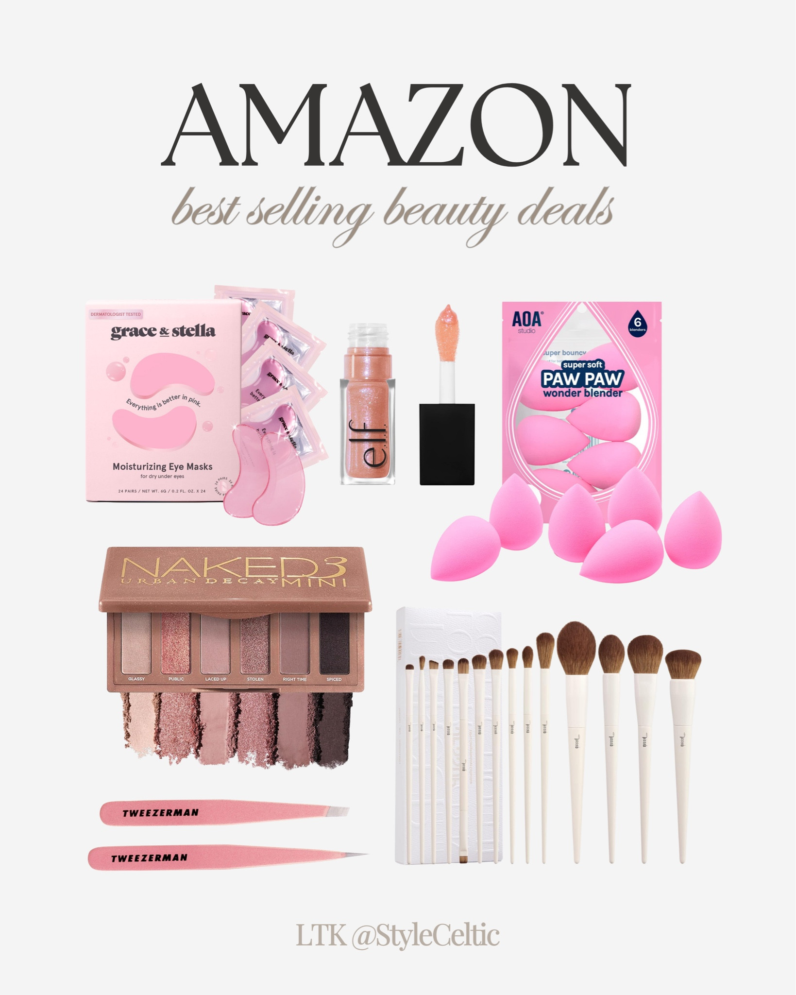 Amazon best selling beauty gifts and deals ✨
.
.
Amazon gifts, Amazon deals, amazon stocking stuffers, beauty gifts, makeup gifts, makeup favorites, Amazon beauty, Amazon makeup, tweezerman, travel beauty, makeup brushes, elf lip oil, grace and Stella eye patches, paw paw beauty blenders, urban decay naked 3 travel palette, gift guide for her, Amazon Black Friday sales, cyber Monday, grace and Stella eye masks, laneige lip balm, lip mask, gifts for her, holiday gifts, girl gifts, friend gifts, gift guide 

#LTKFindsUnder50 #LTKBeauty #LTKGiftGuide