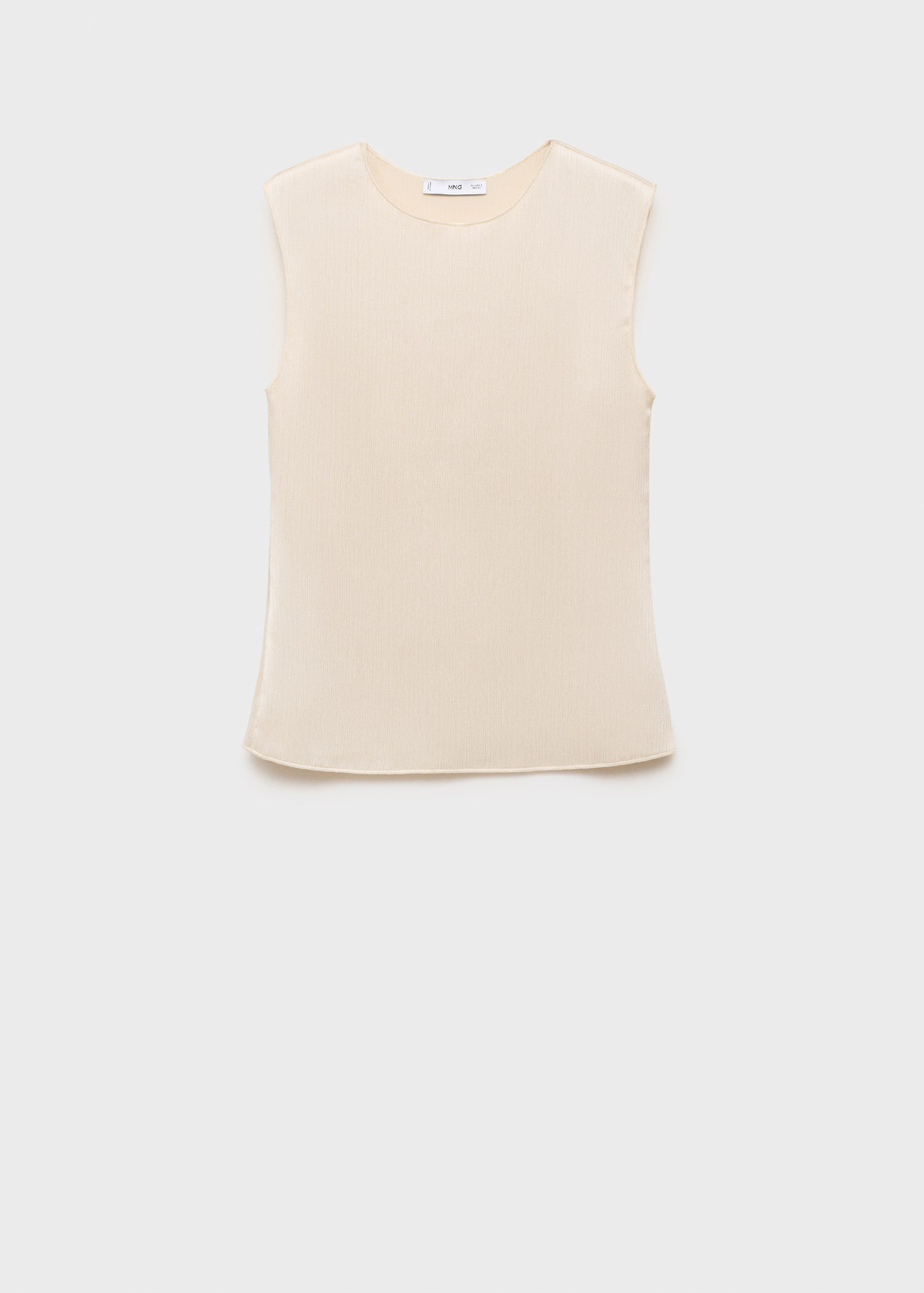 Pleated knitted top - Women | MANGO United Kingdom | MANGO (UK)