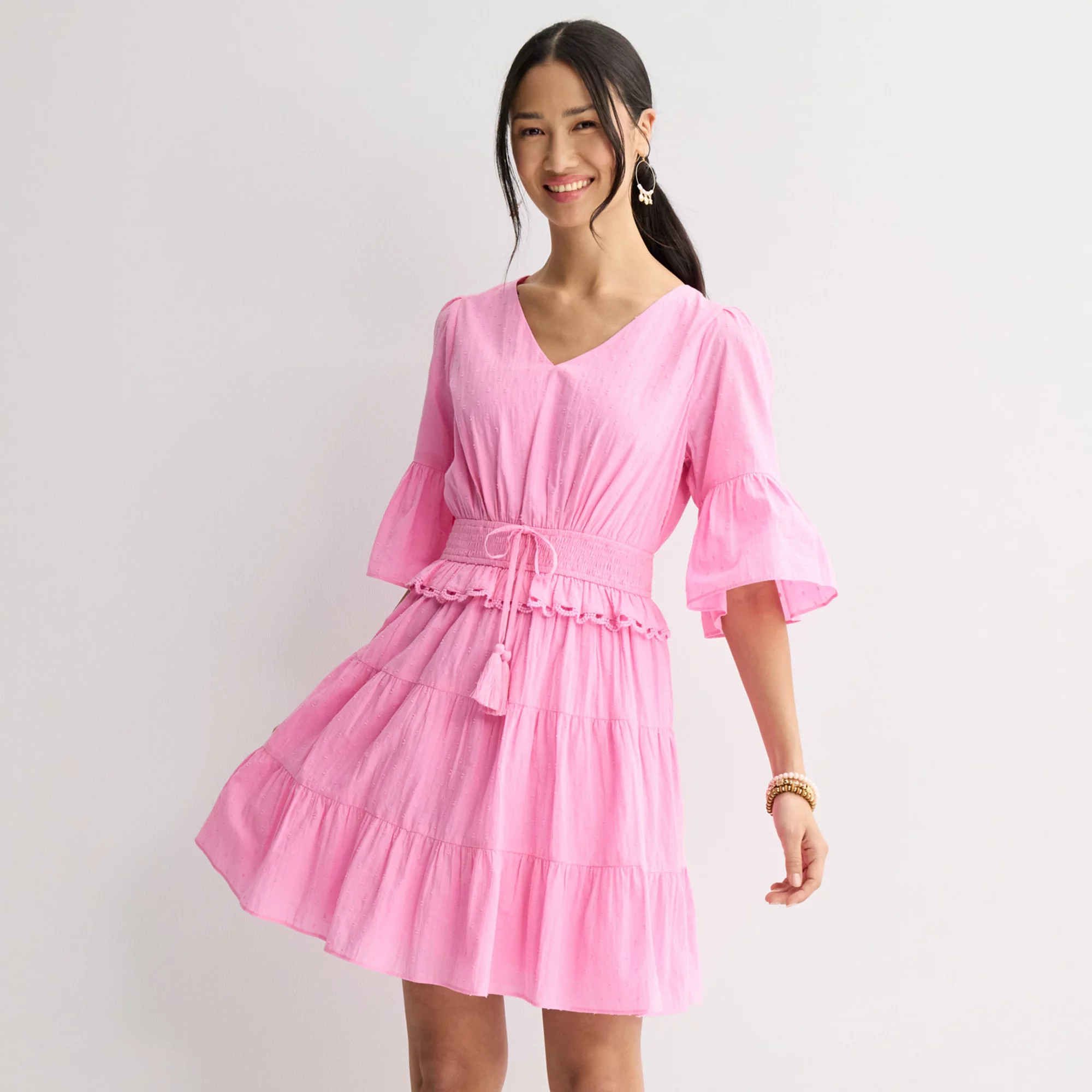 Women's Farmers Market V-Neck Short Dress | Kohl's