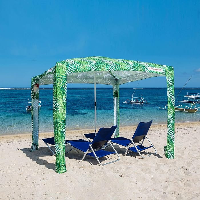 CoolCabana Beach Shade Tent - Easy Setup, UPF 50+ Protection, Large & Medium Sizes, Compact & Win... | Amazon (US)