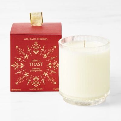 Raise A Toast Sparkling Pomegranate Candle | Williams Sonoma | Williams-Sonoma