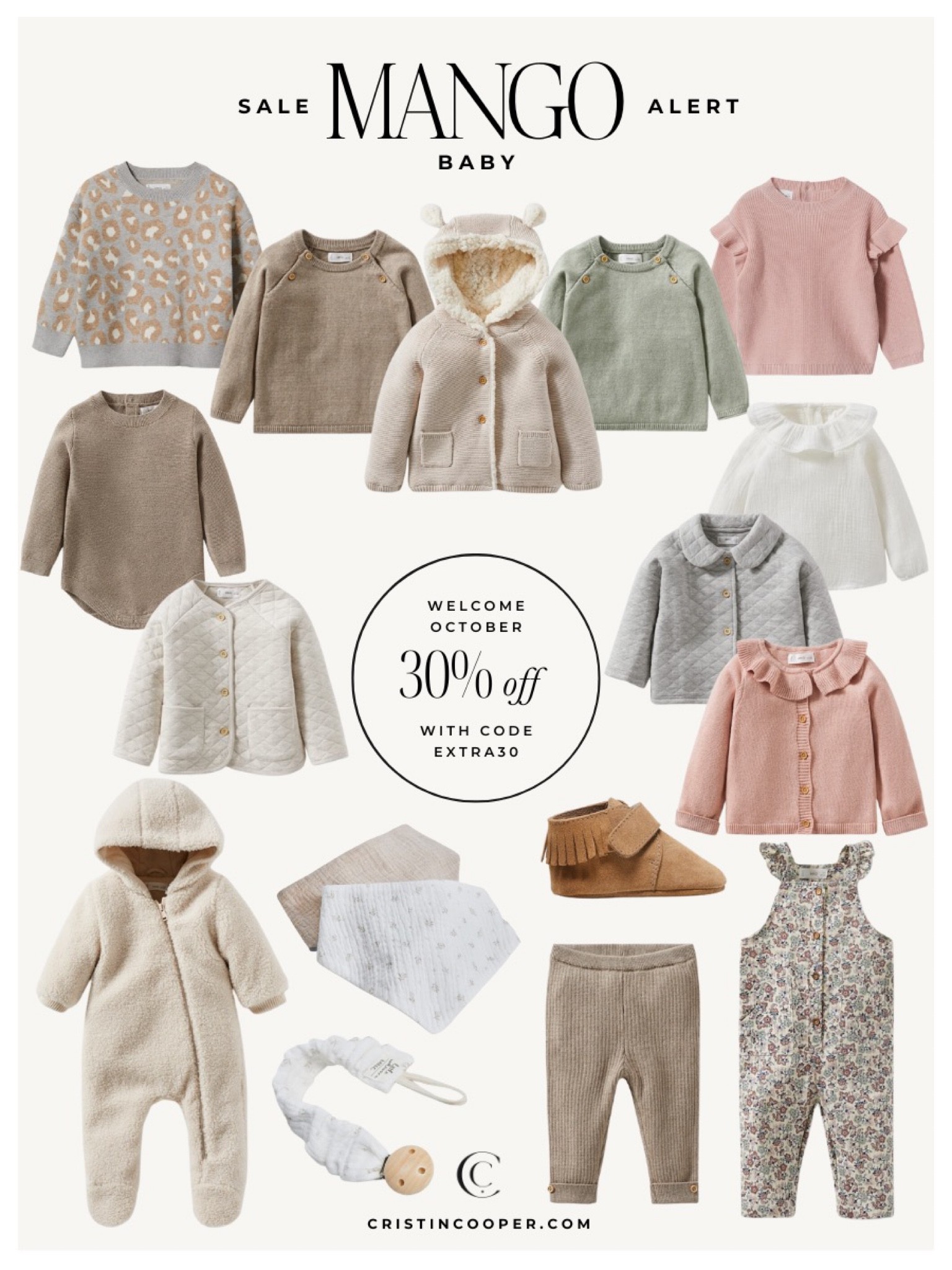 Welcome October Sale at Mango
30% off with code EXTRA30

Cristincooper.Com 

#LTKsalealert #LTKbaby #LTKSeasonal
