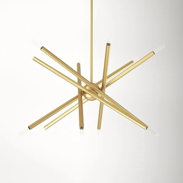 Poco 12 - Light Dimmable Sputnik Modern Linear Chandelier | Wayfair North America