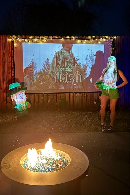 St. Patrick’s Day. St. Patty’s Day. St. Patrick’s Day decor. St. Patrick’s Day party. St. Patty’s Day themed party. Backyard movie. Backyard movie night. Movie projector.

#LTKSeasonal #LTKhome