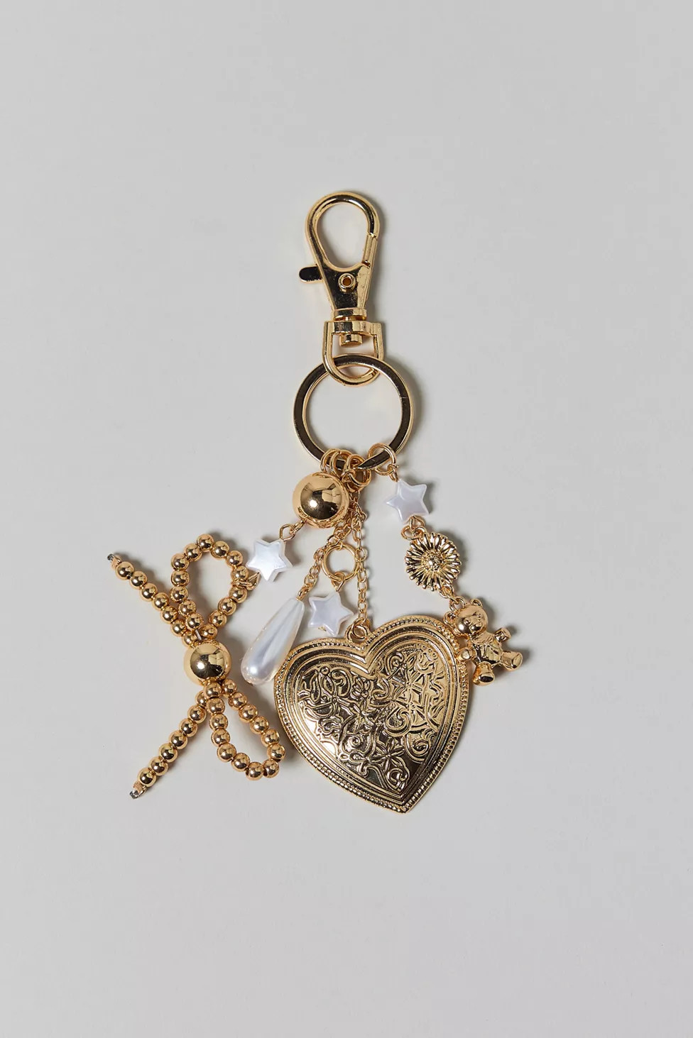 Silence + Noise Bow Charm Dangle Keychain | Urban Outfitters (US and RoW)