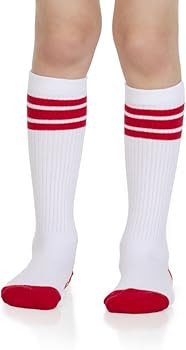 juDanzy Knee High Team Color Tube Socks for Toddler and Youth Boys and Girls (2 Pack) | Amazon (US)