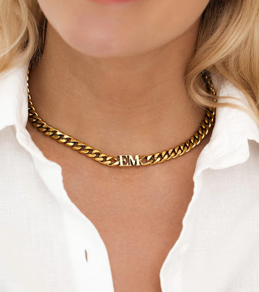Initial Choker (Gold) | Abbott Lyon