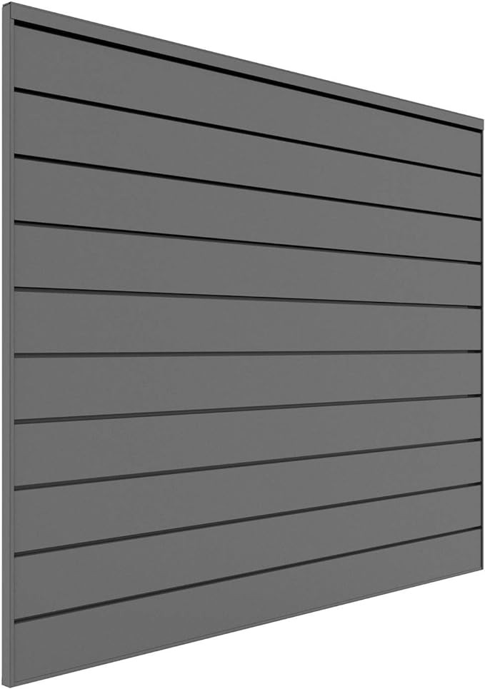 Proslat 88106 Heavy Duty PVC Slatwall Garage Organizer, 4-Feet by 4-Feet Section, Light Grey | Amazon (US)