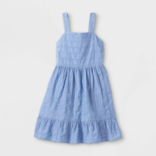 Girls' Tie-Back Sleeveless Woven Dress - Cat & Jack™ | Target