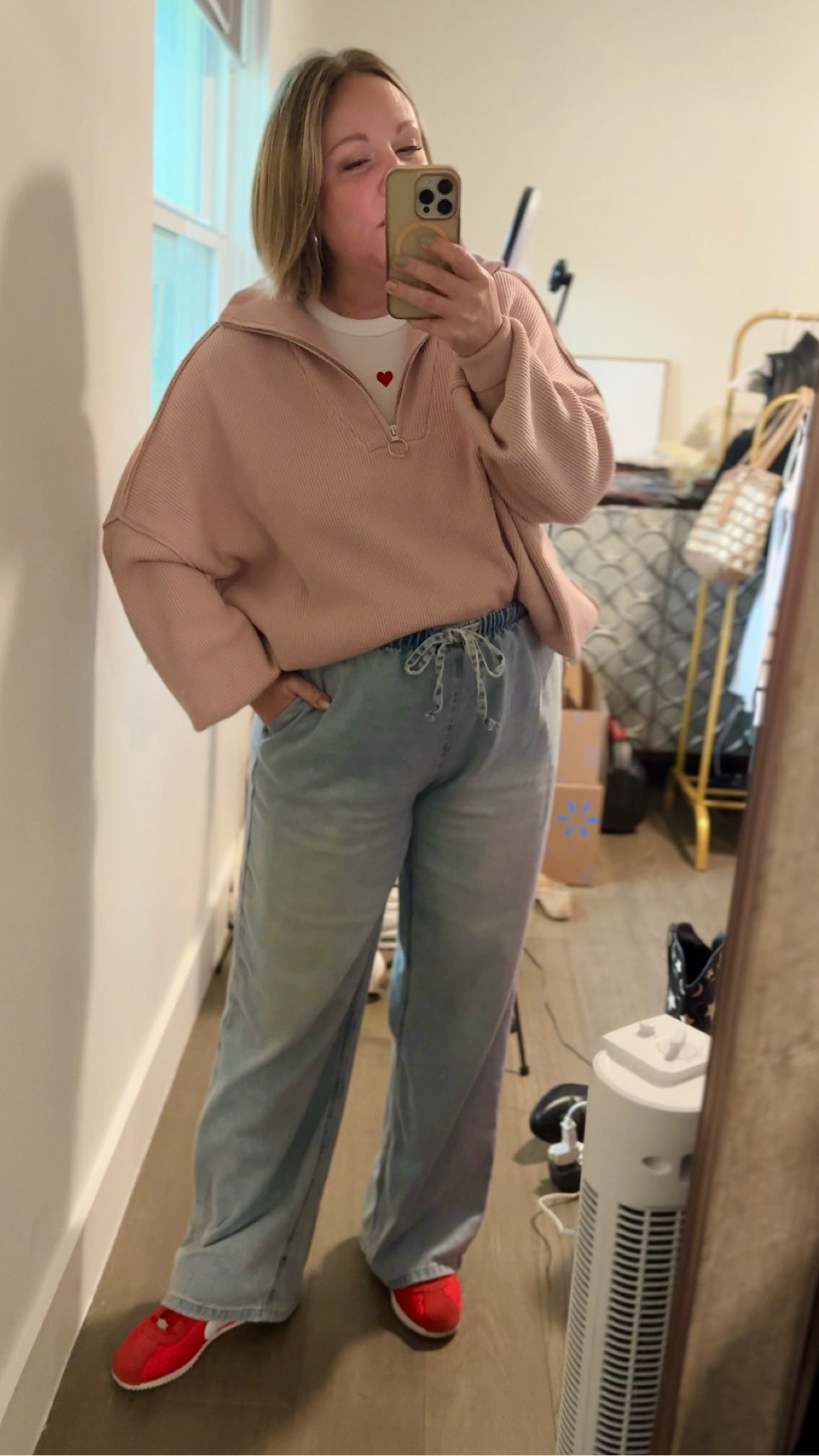 Low quality photo, high quality fit!! :) size large in everything 

#LTKFindsUnder50 #LTKPetite #LTKSeasonal