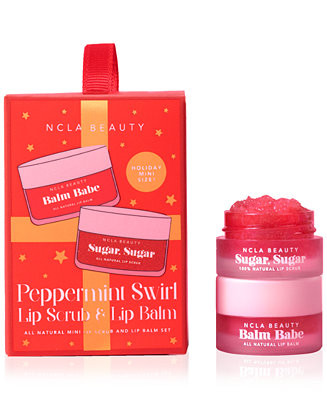 2-Pc. Peppermint Swirl Lip Scrub & Lip Balm Ornament Set | Macy's