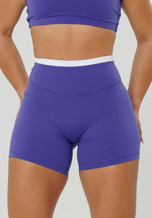 Reluna Double-Layer High-Rise Sculptseam® Plus Short 5" Electric Violet | Paragon Fitwear