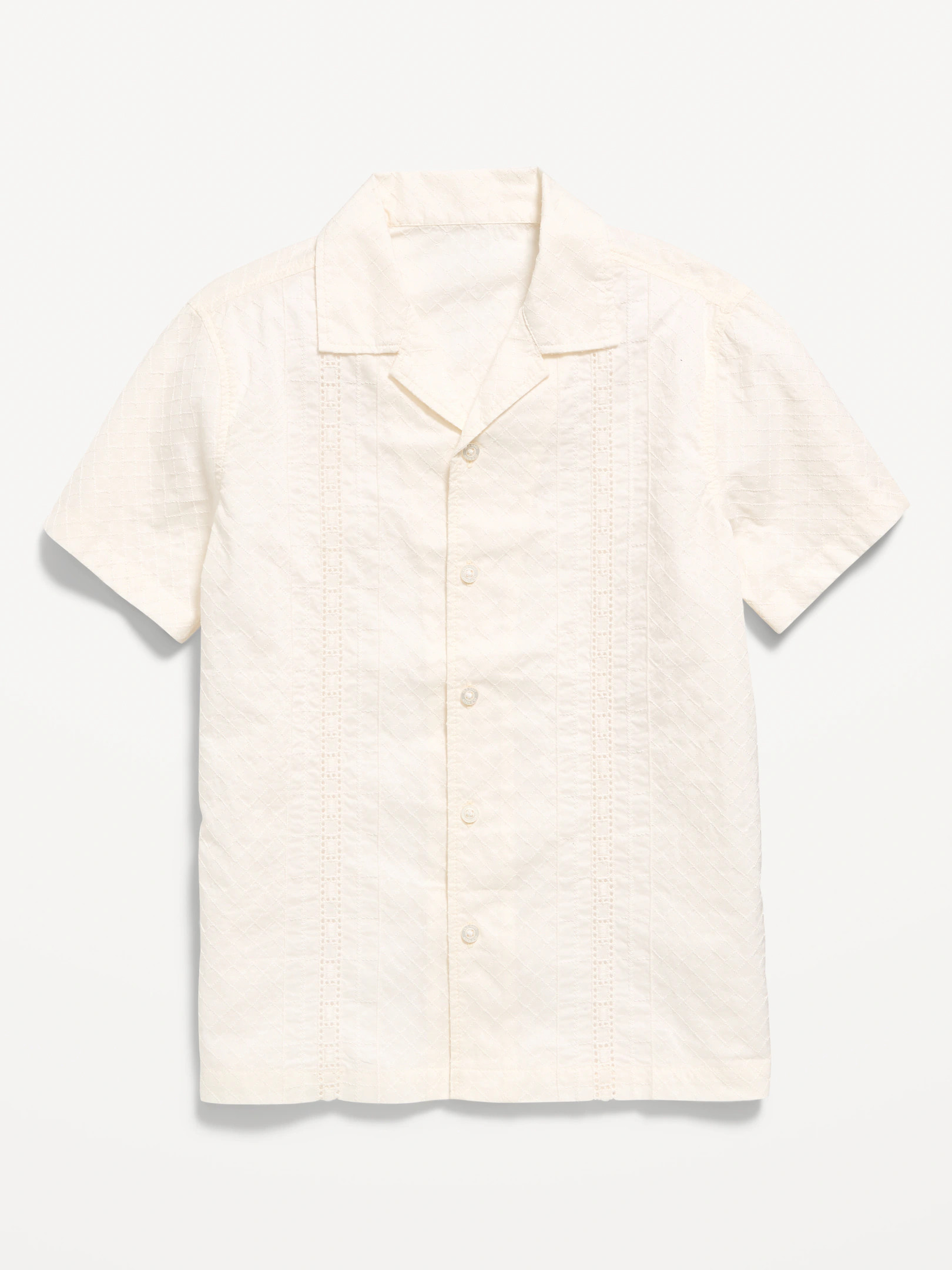 Short-Sleeve Embroidered Eyelet Shirt for Boys | Old Navy (US)