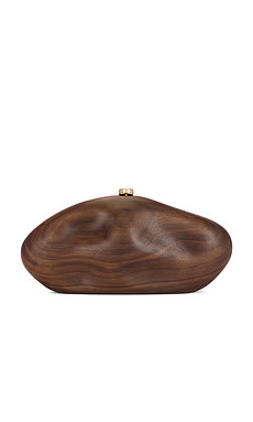 Cult Gaia The Caldera Clutch in Walnut from Revolve.com | Revolve Clothing (Global)