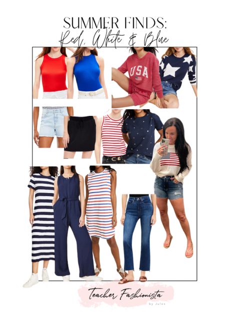 Fourth of July and summer finds that are red, white and blue! 🇺🇸 All of these are on a great sale right now!!

#LTKSaleAlert #LTKSeasonal #LTKFindsUnder50
