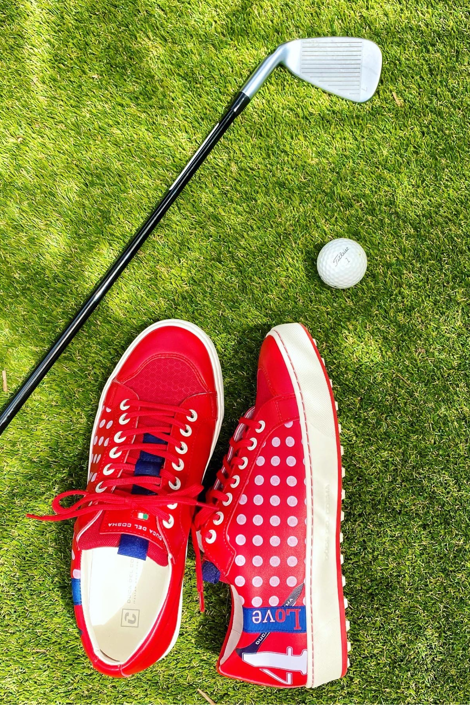 Red shoes, polka dot shoes, golf shoes, women’s golf shoes, fashion shoes. 
I’m obsessed with these duca del cosma shoes. For on or off the course.
More discounts in my Instagram bio @katanastrong
#shoes #shoefashion #golfshoes #redshoes #golf #golffashion #fall 

#LTKshoecrush #LTKcurves #LTKfit