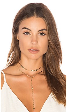 Ettika Mini Disc Lariat in Gold from Revolve.com | Revolve Clothing (Global)