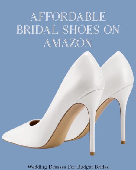 Affordable white wedding shoes on Amazon.

Bride shoes, wedding heels, bridal shoes.

#LTKshoecrush #LTKstyletip #LTKwedding