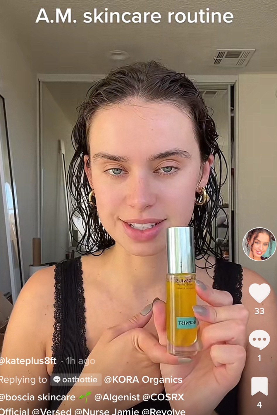 A.M. skincare routine