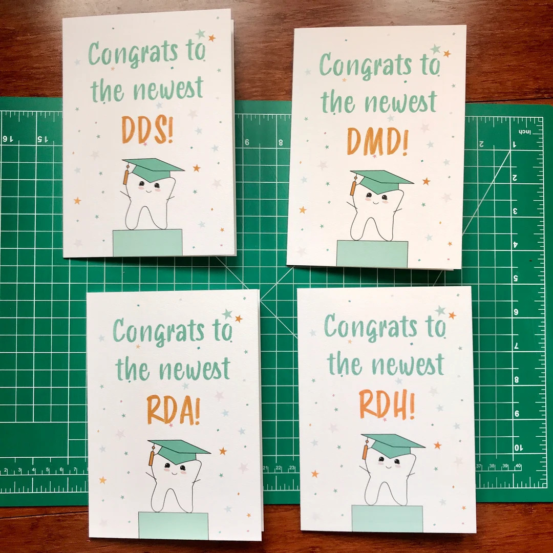 Personalized Dental Graduation Card | Dental Gift | Dentist Gift | Dental Greeting Card | Dental ... | Etsy (US)