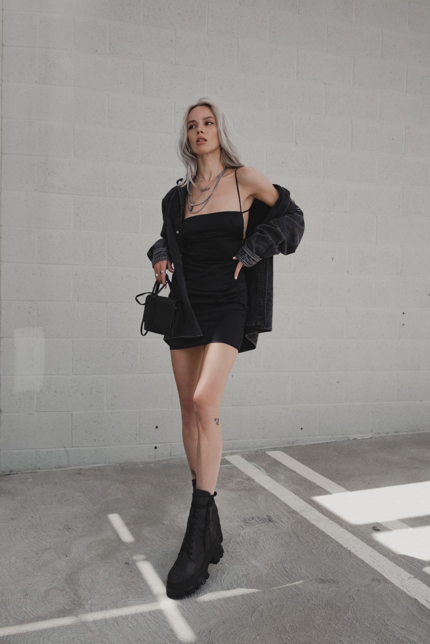 It’s easy to turn your night out dress into a casual outfit for the day! Just add a men’s shirt and switch heels to boots 🖤

#LTKstyletip #LTKworkwear