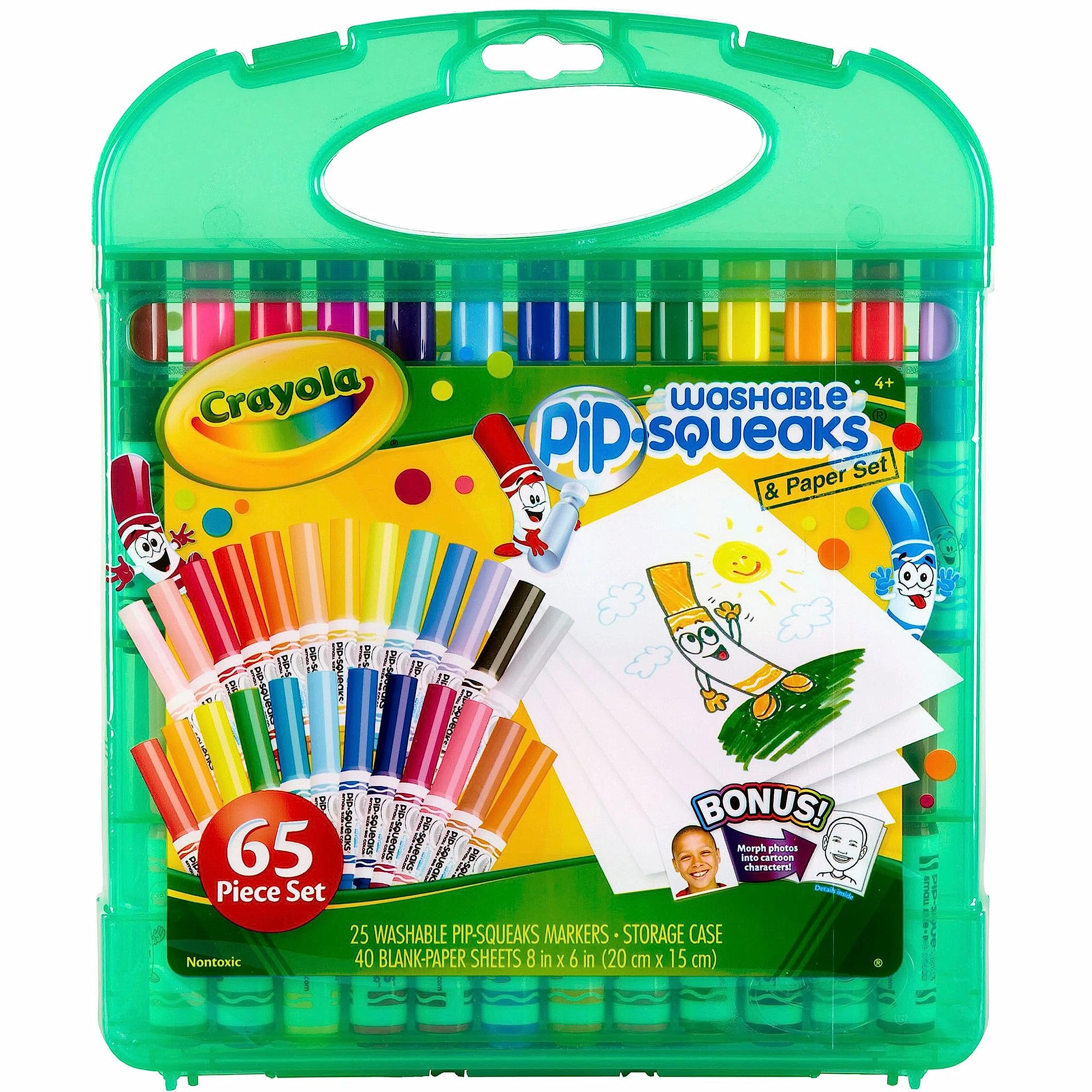 Crayola Pip-Squeaks Washable Marker Set (65ct), Holiday & Christmas Gifts for Kids, Coloring Set,... | Amazon (US)
