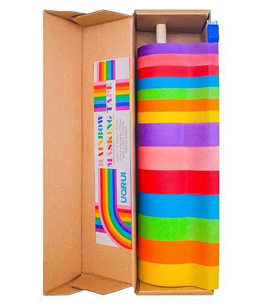 14 PCS Masking Painters Tape Colored 1 Inch 1/2 Inch with Dispenser - Rainbow Masking Tape 14 Pac... | Amazon (US)