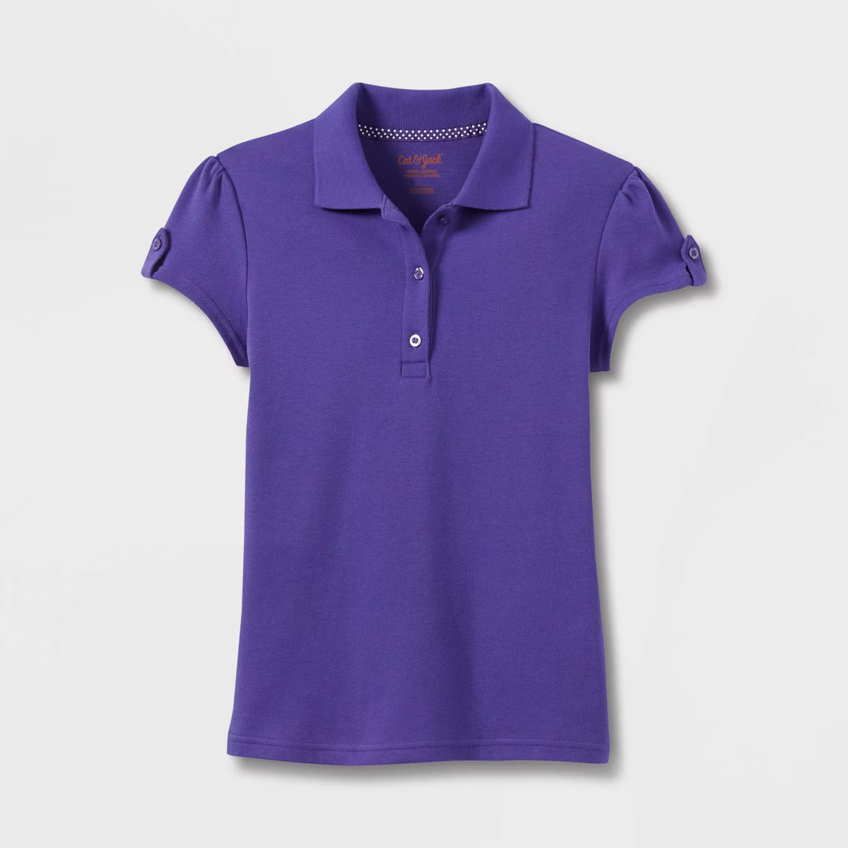 Girls' Short Sleeve Interlock Uniform Polo Shirt - Cat & Jack™ | Target