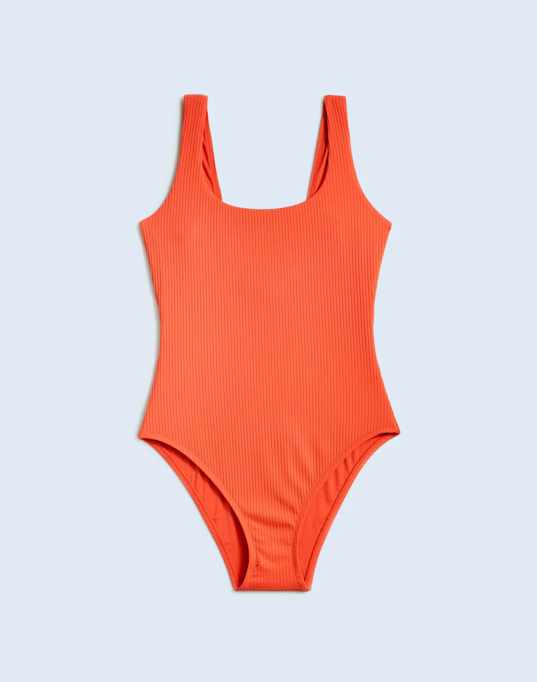 Ribbed Scoop-Neck  One-Piece Swimsuit | Madewell