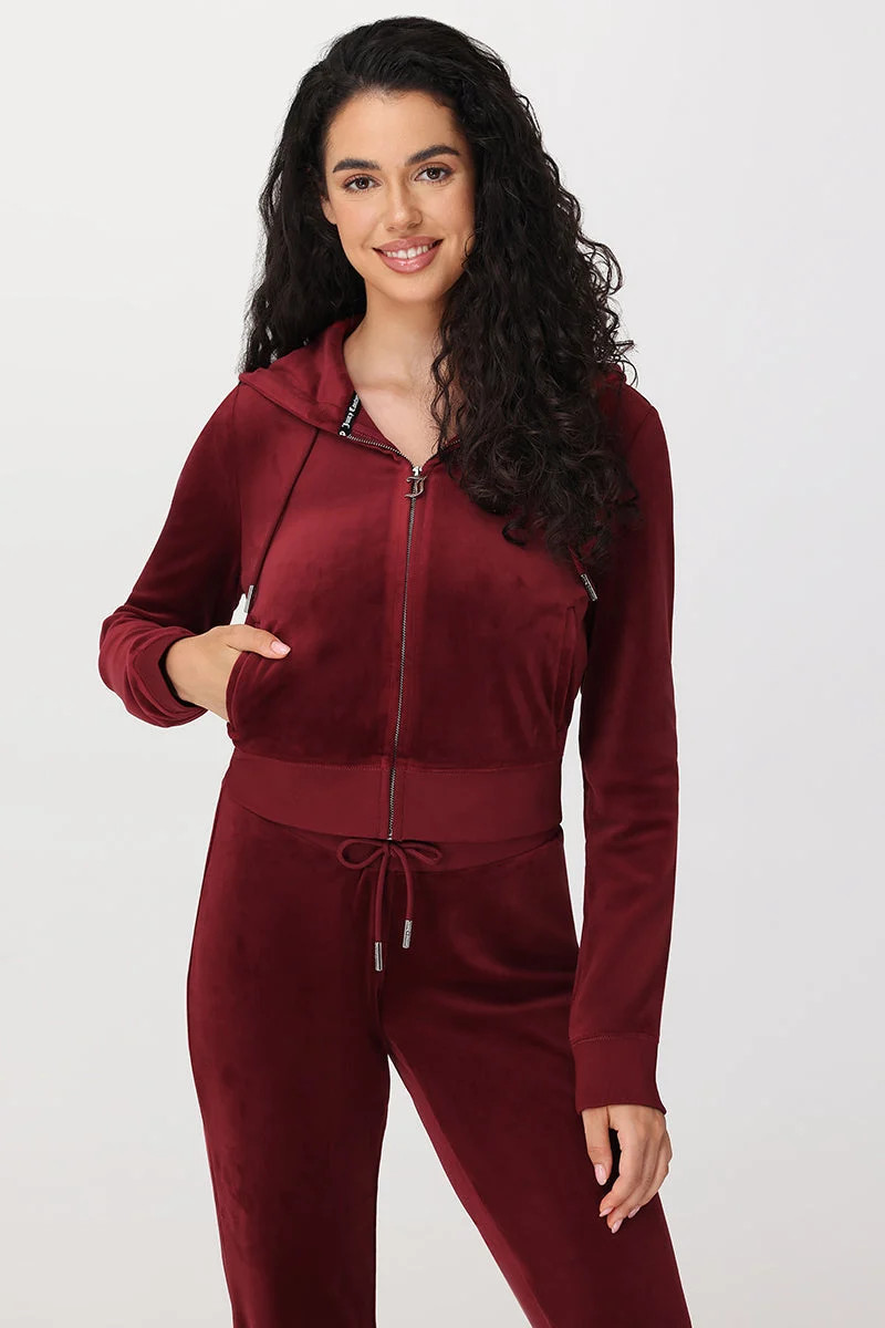 OG Big Bling Velour Hoodie | Juicy Couture