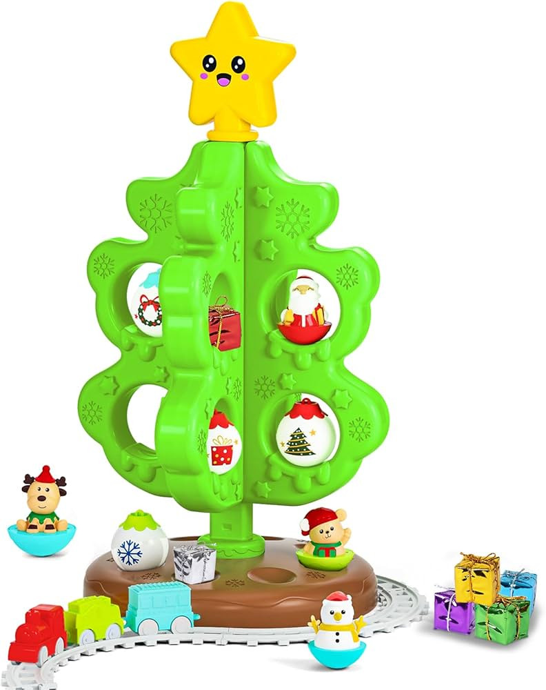 My First Christmas Tree for Toddlers, Montessori Christmas Decoration Toy with Ornaments, Mini Tr... | Amazon (US)