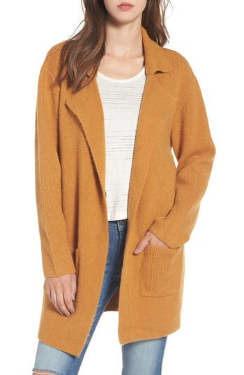 Women's Bp. Knit Sweater Coat, Size XX-Small - Brown | Nordstrom