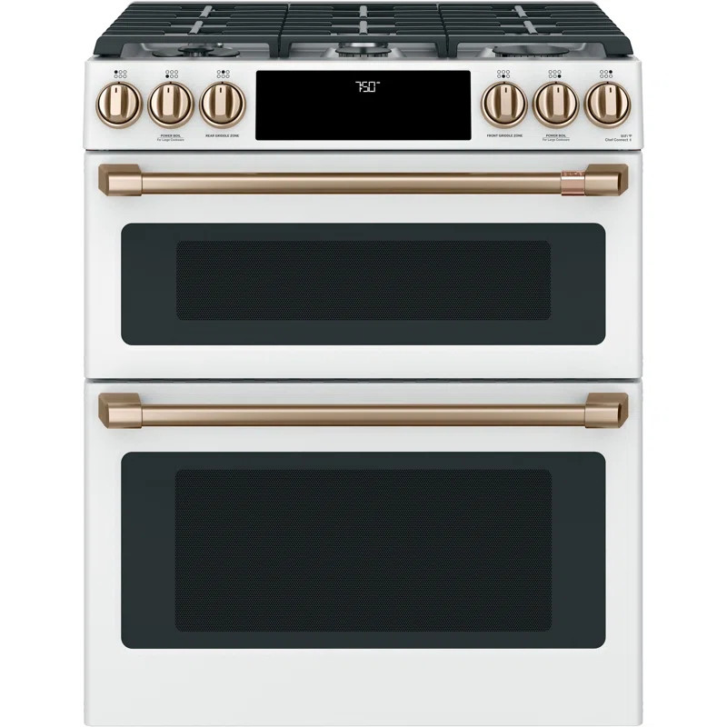 Café 30" 6.7 cu. ft. Smart Slide-in Gas Range with Griddle | Wayfair North America