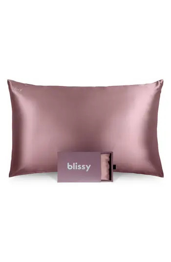 BLISSY Mulberry Silk Pillowcase in Plum at Nordstrom Rack, Size Standard | Nordstrom Rack