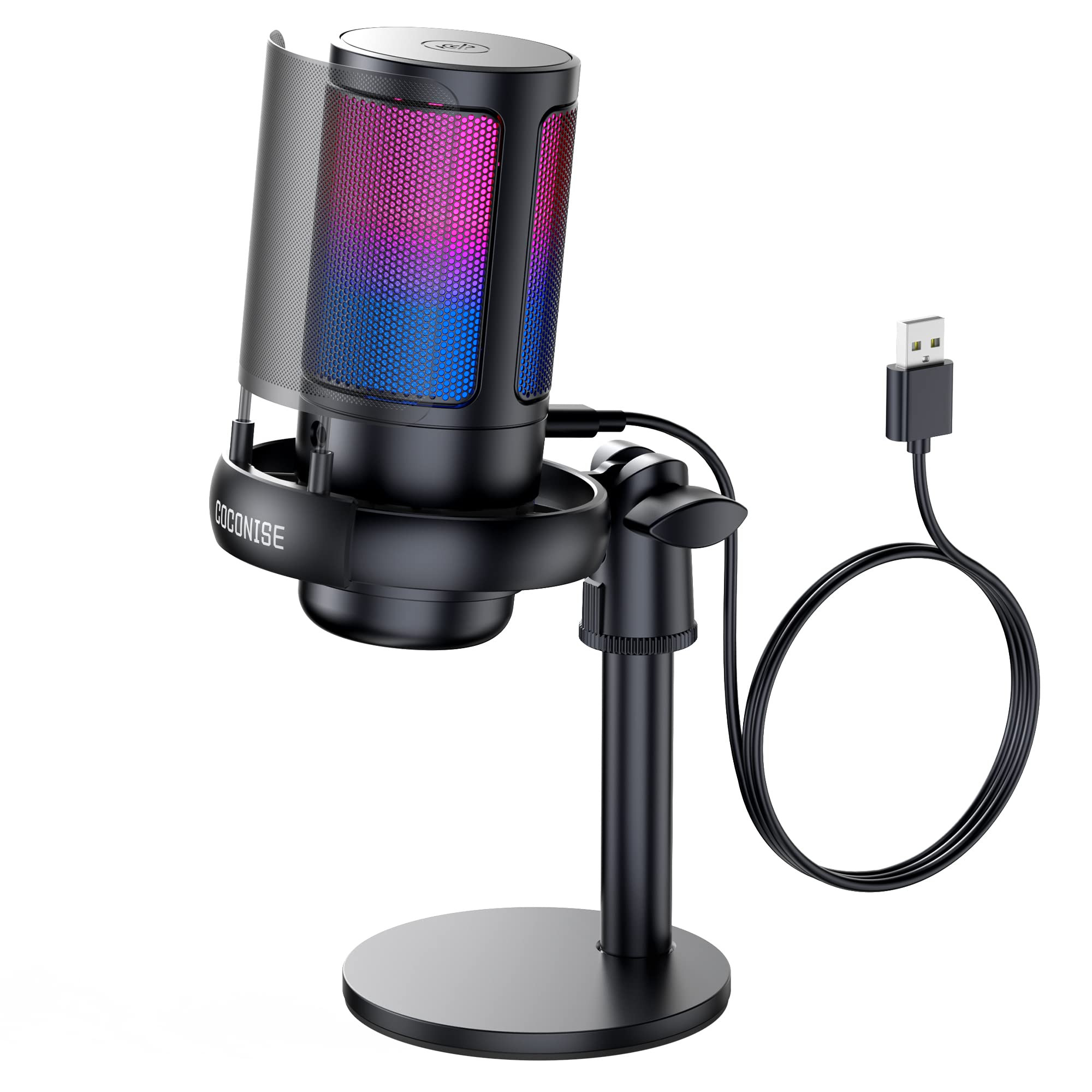 Gaming Microphone, USB PC Mic for Podcasts Videos, Streaming, Condenser Mic with Quick Mute, Trip... | Amazon (US)