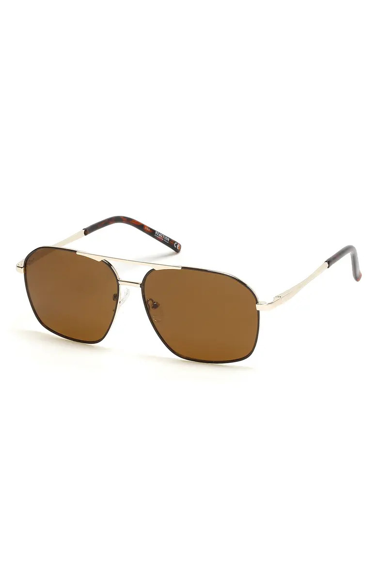 KENNETH COLE REACTION 61mm Metal Aviator Sunglasses | Nordstromrack | Nordstrom Rack