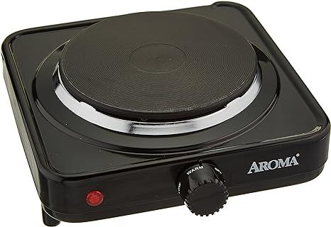 Aroma Housewares AHP-303 Single Burner Hot Plate, Black | Amazon (US)