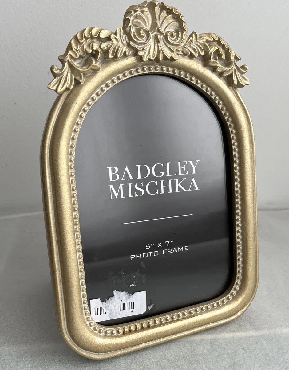 Badgley Mischka Photo Frame Golden Accent Frame Fits 5’’x7’’ Picture Velvet Back  | eBay | eBay US