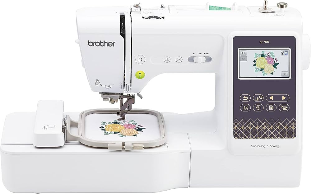 Brother SE700 Sewing and Embroidery Machine, Wireless LAN Connected, 135 Built-in Designs, 103 Bu... | Amazon (US)
