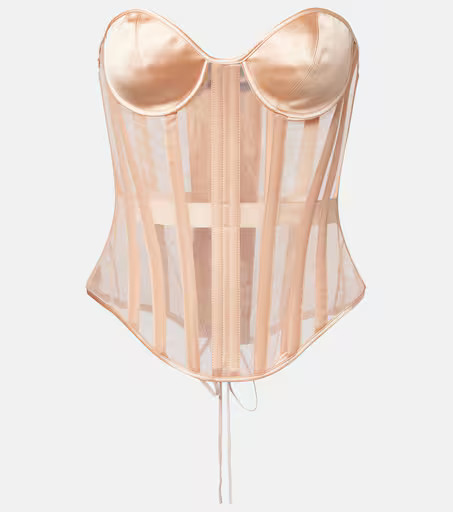re/edit paneled sheer bustier top | Mytheresa (DACH)
