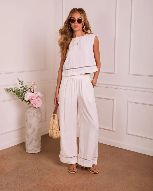 Sunbeam Darling Ladder Lace Trim Top | VICI