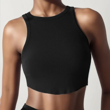 Women Sports Bra Yoga Fitness Athletic Wear Elastic Breathable Bras For Underwear Bra Plus Size Sports Bras for Women Sports Bras for Women Plus Size Activewear for Women Black S | Walmart (US)