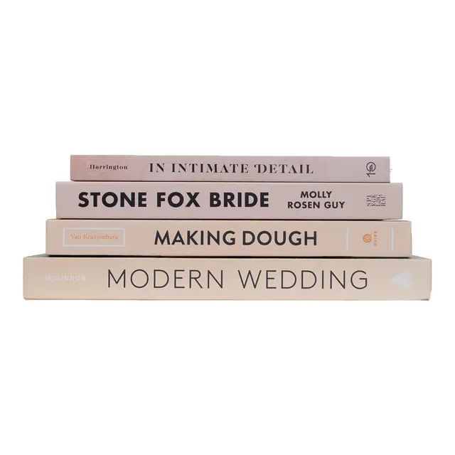 Early 21st Century Blushing Bride Coffee Table Book Set- 4 Pieces | Chairish