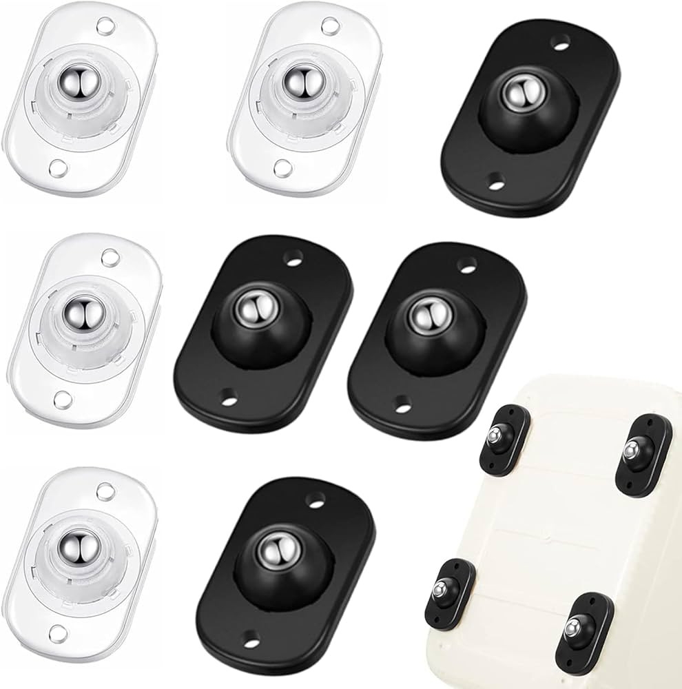 Self Adhesive Caster Wheels, Appliance Rollers for Kitchen Appliances, 360° Swivel Mini Universa... | Amazon (US)