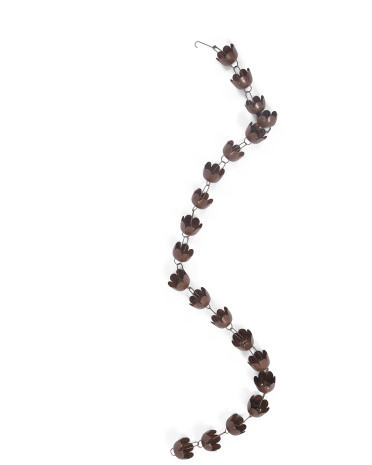 Flamed Lily Cup Garden Rain Chain | TJ Maxx