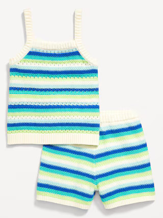Sweater-Knit Cami and Shorts Set for Toddler Girls | Old Navy (US)