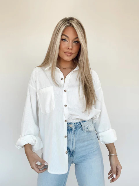 Corduroy Button Up | Lane 201 Boutique